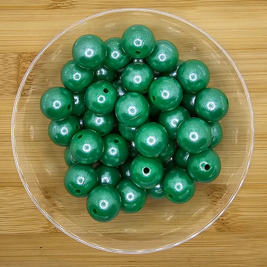 Pearled Green Beads 15 mm size