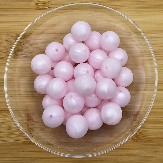 Baby Pink Silicone Beads 15 mm size