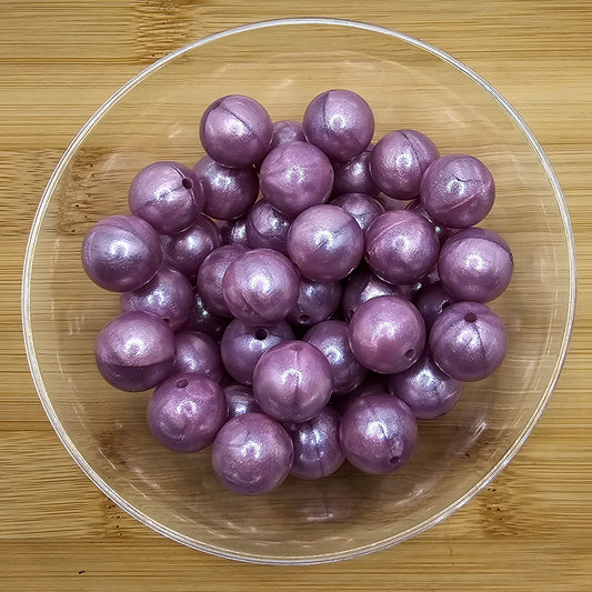 Pearled Eggplant Purple 15 mm size